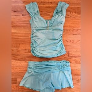 Tankini Tummy Control with Skirt Bottoms